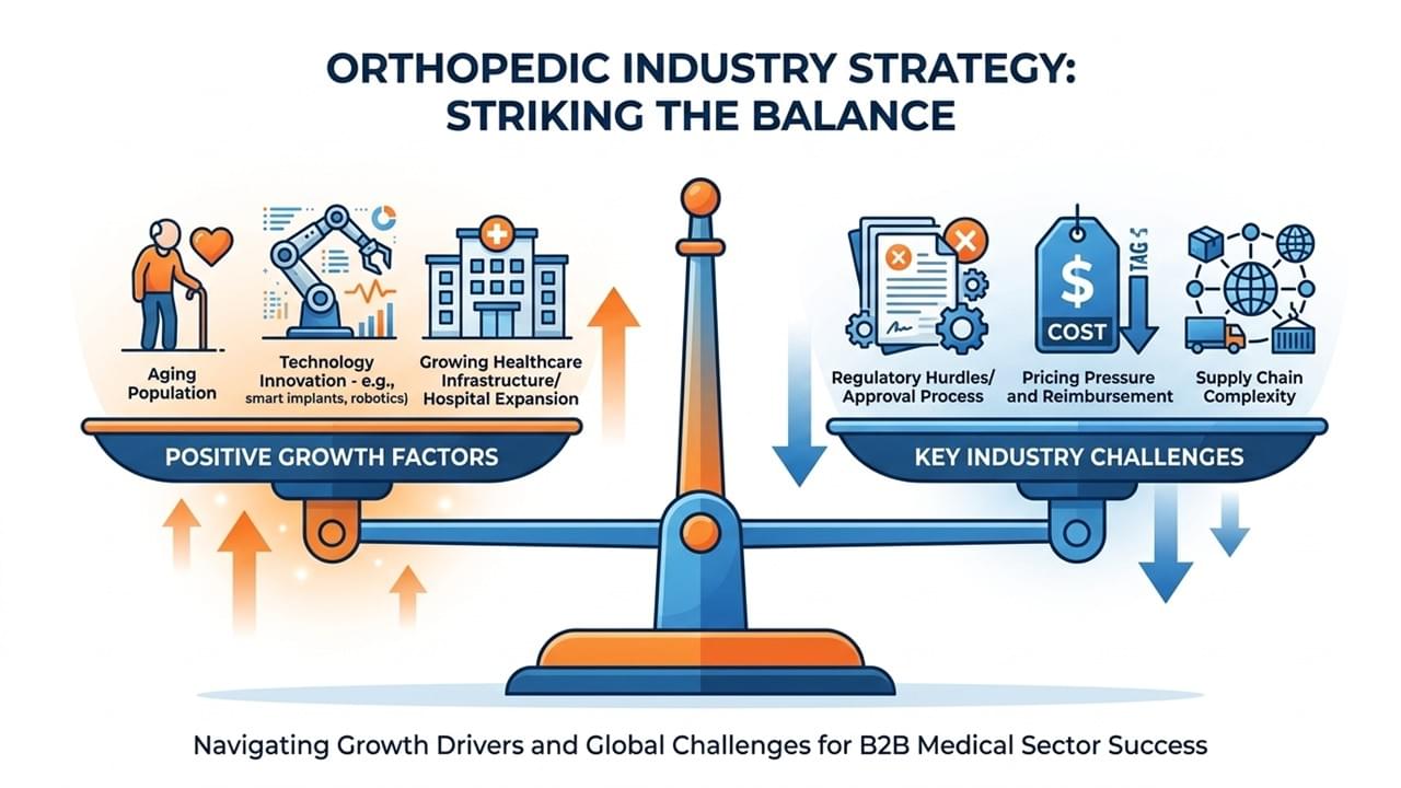 Orthopedic industry drivers and challenges balance analysis for manufacturers and distributors