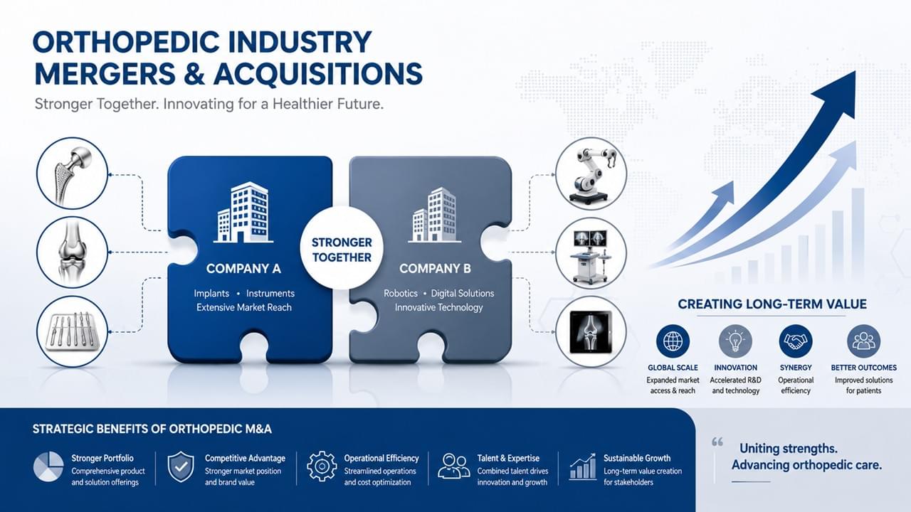 Orthopedic mergers acquisitions industry consolidation innovation strategy overview