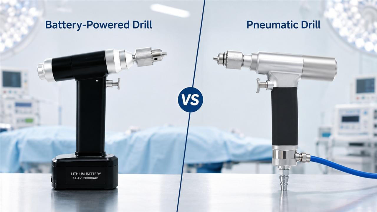 Home 9 Battery powered orthopedic tools vs corded pneumatic surgical drill comparison performance