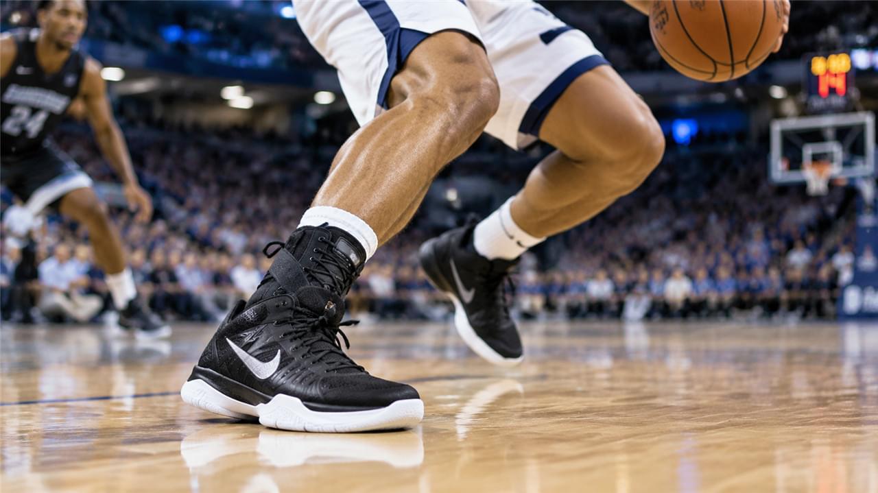 Ankle Braces Decoded: 5 Types That Prevent Injury and Speed Up Recovery 2 Basketball player wearing ankle brace for ankle injury prevention during game