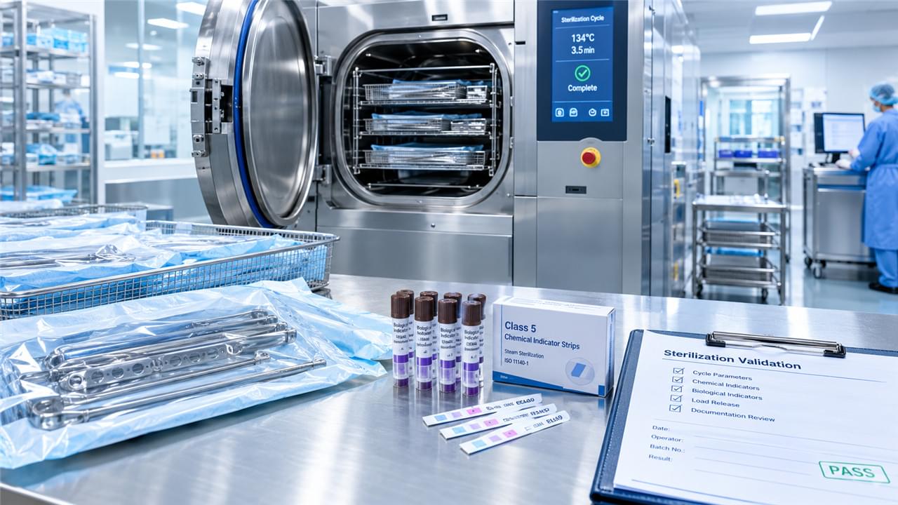 Orthopädische Instrumentensterilisationsstandards – Autoklav, biologische Indikatoren und Validierungsdokumentation